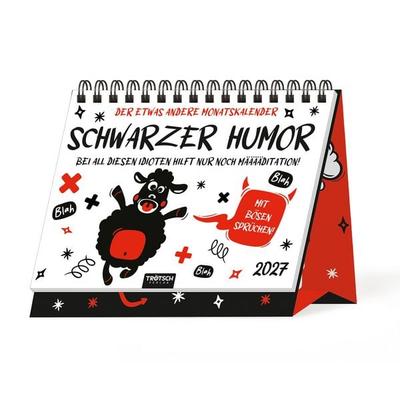 TRÖTSCH - Aufstellkalender Schwarzer Humor 2027