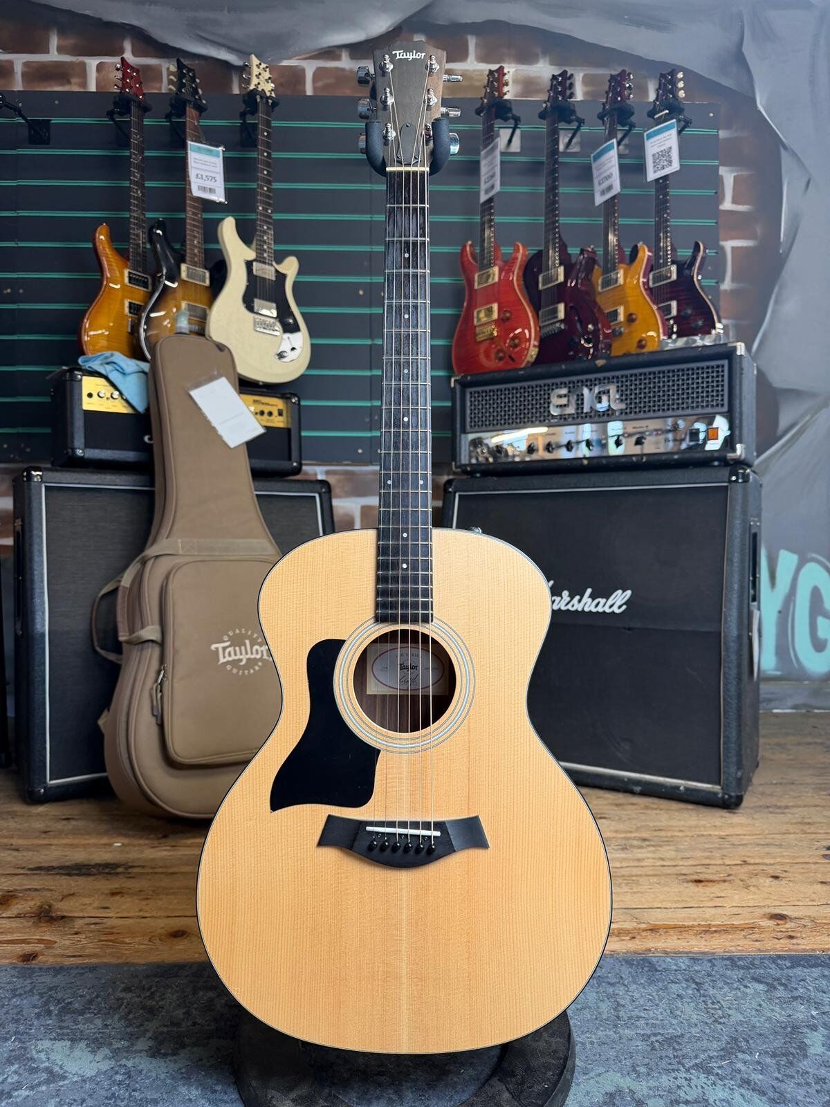 Taylor 114e Grand Auditorium Satin Natural 2022 LH Electro-Acoustic Guitar   Satin Natural - Refurbished