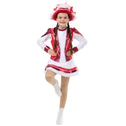 buttinette Gardekostüm "Luna" rot/weiß/silber für Kinder