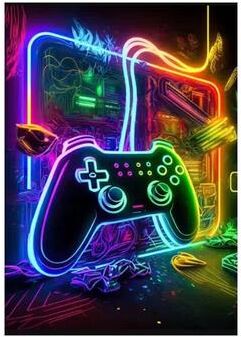 Uplift Treasures 3PCS Gaming Gamepad Canvas Wall Art Set zlh3593 7.87 11.81 In Unframed