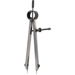 KS Tools Präzisions-Feder-Spitzzirkel mit auswechselbaren Spitzen - 300.0432