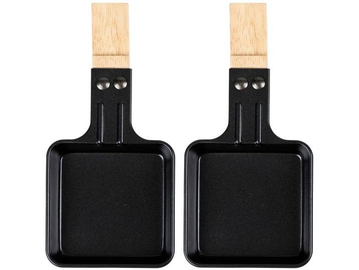 Raclette-Pfännchen FURBER Festa 2stk - Farbe: Schwarz - Raclettepfännchen