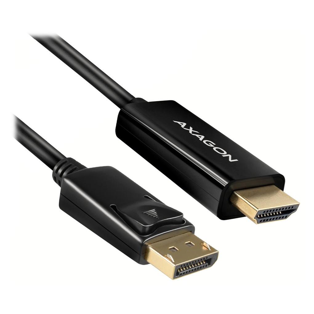 Axagon RVD-HI14C2 DisplayPort zu HDMI Adapterkabel, 4K/30 Hz, 180 cm lang (1.80 m) (RVD-HI14C2)