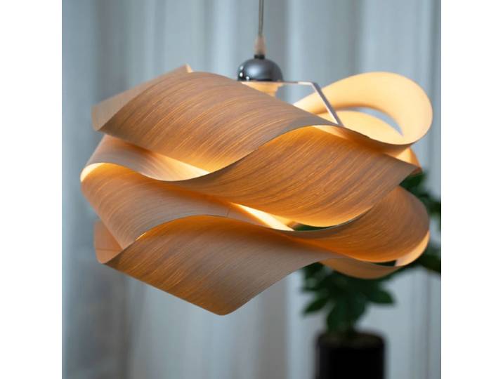 Lustres suspendus à LED créatifs, plafonniers en peau de bois, luminaire moderne, table à manger et cuisine, appareil ménager