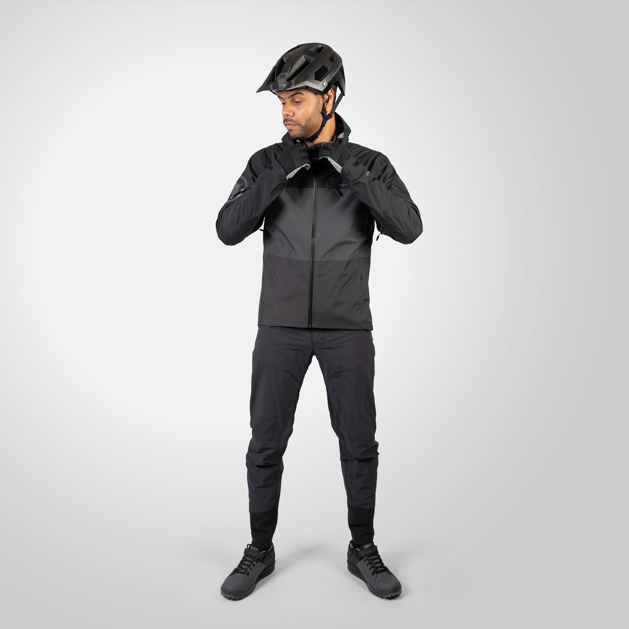 Endura SingleTrack II Herren Regenjacke schwarz Größe M Mountainbike | Gravel Winddicht Wasserabweisend