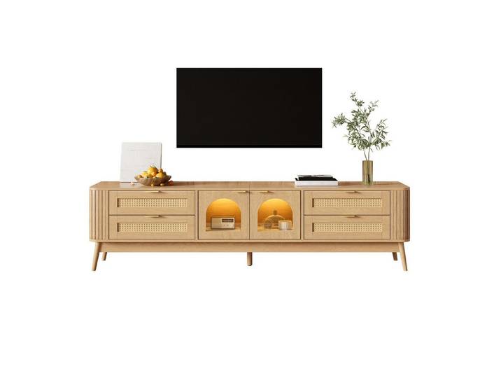 Fine Life Pro TV-Schrank Lowboard / TV‑Schrank / TV‑Lowboard mit LED‑Beleuchtung