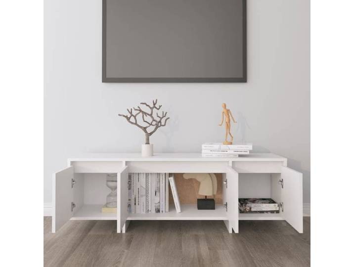 Meuble TV - MVS - Table de Télévision unité TV Blanc 120x30x40 5cm - bois d'ingénierie 832862