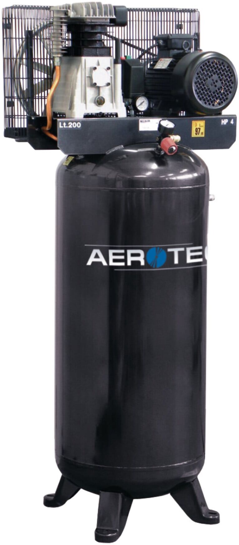 Aerotec Druckluft Kolben Kompressor kompakt 2 Zylinder stehend 400 V (2010151)