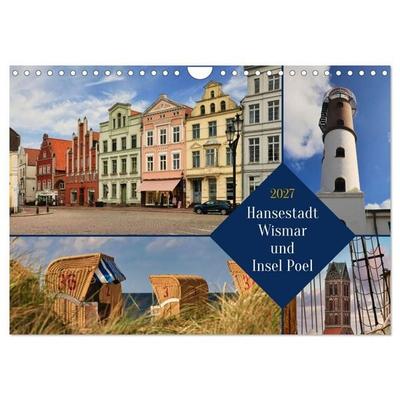 Hansestadt Wismar und Insel Poel (Wandkalender 2027 DIN A4 quer), CALVENDO Monatskalender