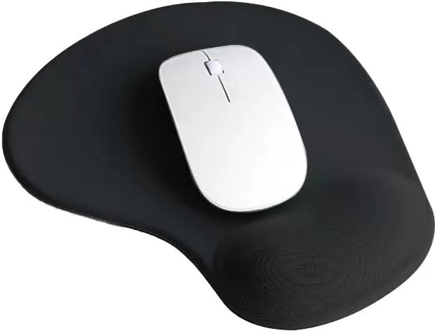 INF Ergonomisches Mauspad mit Handgelenkauflage - Schwarz