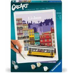 Ravensburger CreArt - Malen nach Zahlen 25522 - Farbenfrohes Lissabon - ab 12 Jahren