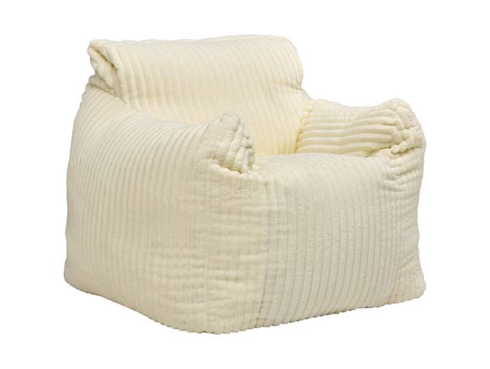 Boxxx Sitzsack, Creme, 470 L, Füllung: Styroporkugeln, 90x85x100 cm, Indoor, Wohnzimmer, Hocker, Sitzsäcke