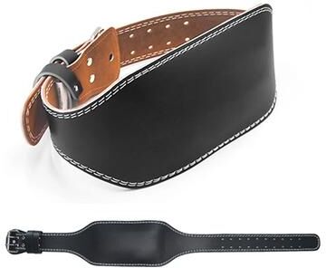 Uplift Treasures Adjustable Leather Weightlifting Belt For Gym Training black s