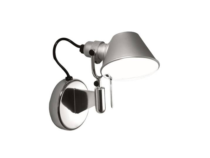 Applique murale LED Tolomeo Micro Faretto, gris, 3000K - Artemide - Salon / séjour - Design - Métal - À ampoule unique