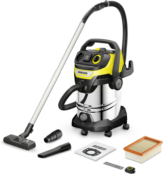 Karcher WD 7 Control P S 30/6/35/T - Aspirateur eau et poussières - Cuve inox 30 L - 1400 W