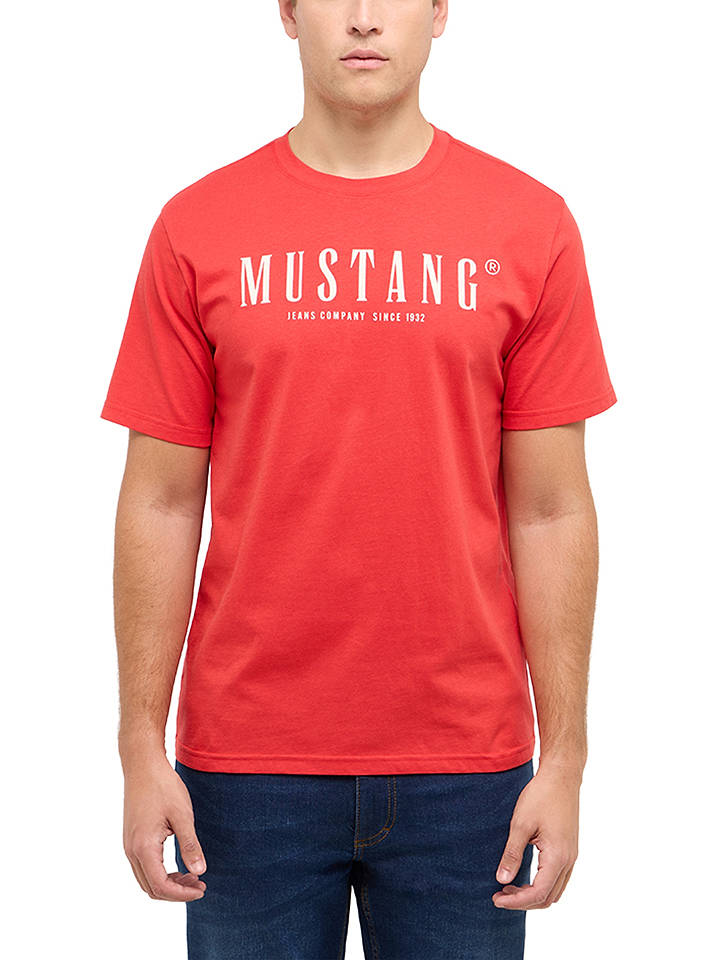 Mustang Shirt "Austin" in Rot - M