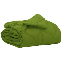 vidaXL Sommerdecke Grün 220 x 135 cm Mikrofaser