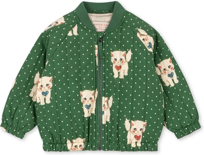 Konges Sløjd Veste Bomber Juno Pois Vert 3 ans