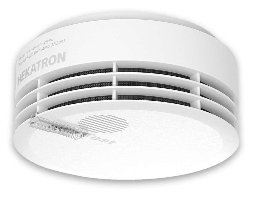 Stand-Alone-Rauchwarnmelder, Hekatron Genius Plus, weiß seidenmatt - 30 Stück 31-5000020-16-01