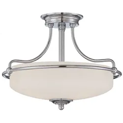 Elstead Lighting Griffin 3-flammige Deckenleuchte 301 mm Chrom poliert
