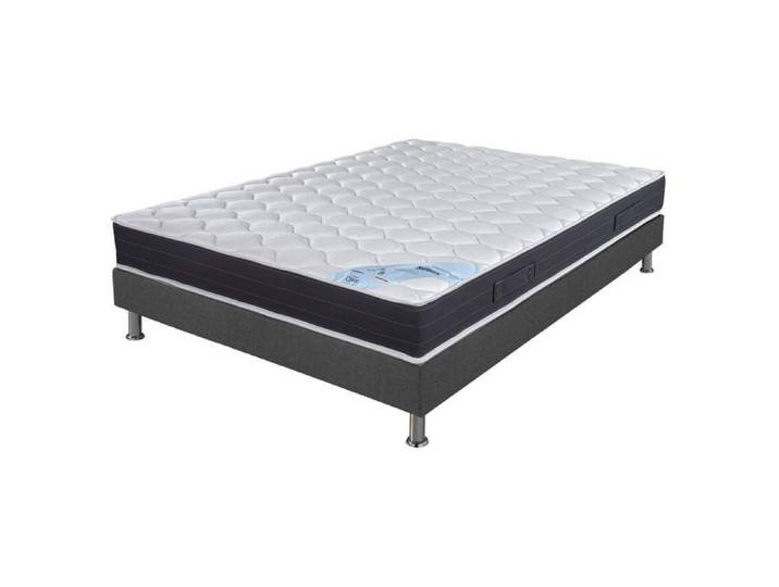 Ensemble tapissier Rubis Omega anthracite 160x200