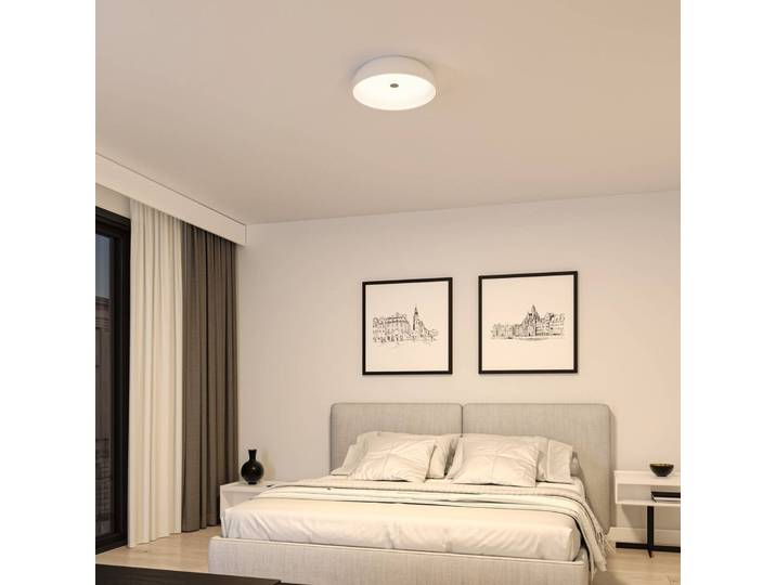 Paulmann LED Deckenleuchte Jaron, dimmbar, weiß / opal, für Wohn- / Esszimmer, Metall, Modern