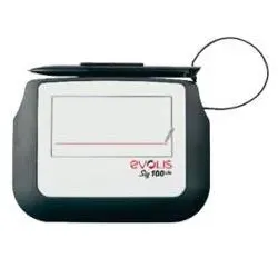 Evolis Sig100 Lite Signature PadSignature pad w (4", 4036 lpi), Grafiktablett, Weiss, Schwarz