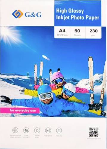 G&G Fotopapier 50 Blatt DIN A4hochglänzend 230g/m² - die preiswerte Alternative!
