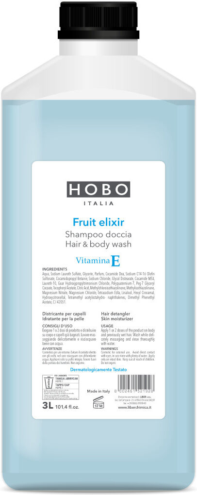 HOBO Shampoo doccia Fruit Elixir 3 lt