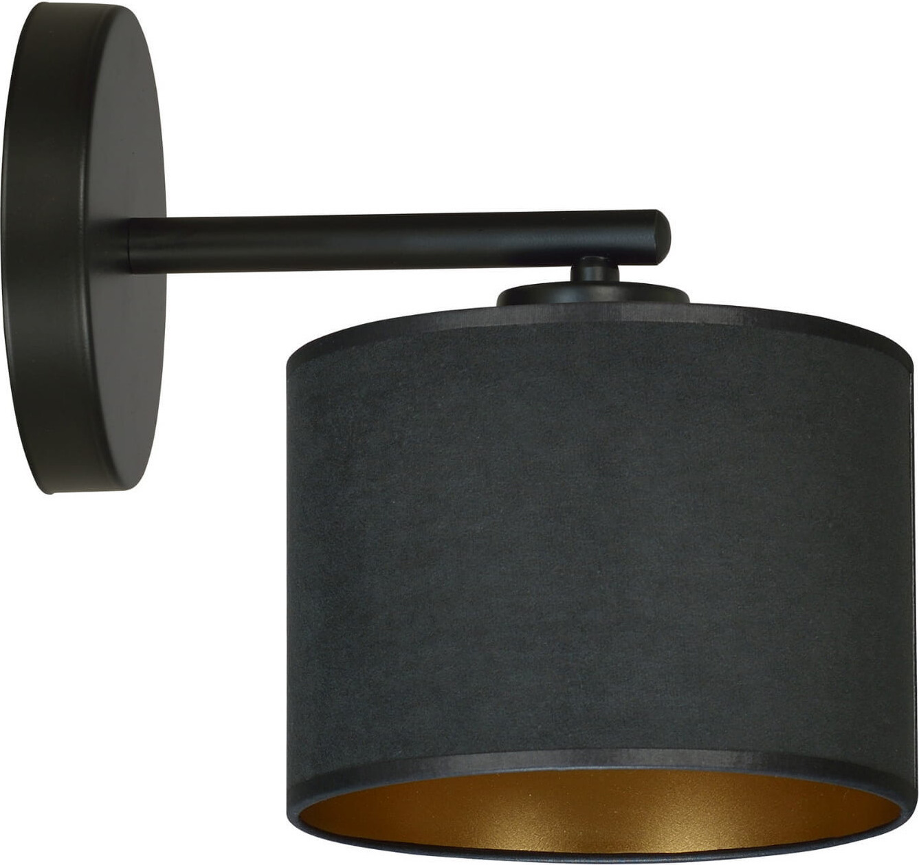 Kinkiet Emibig HILDE K1 Wandlamp, Zwart, 1x E27, 60W