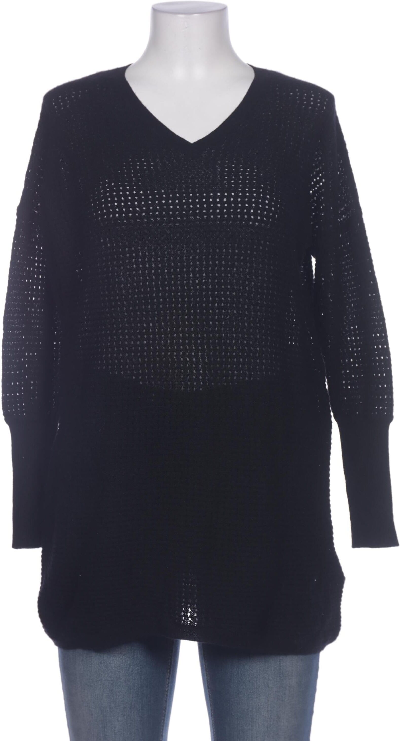 Allude Damen Pullover, Schwarz, Gr. S, Kaschmir - Second Hand