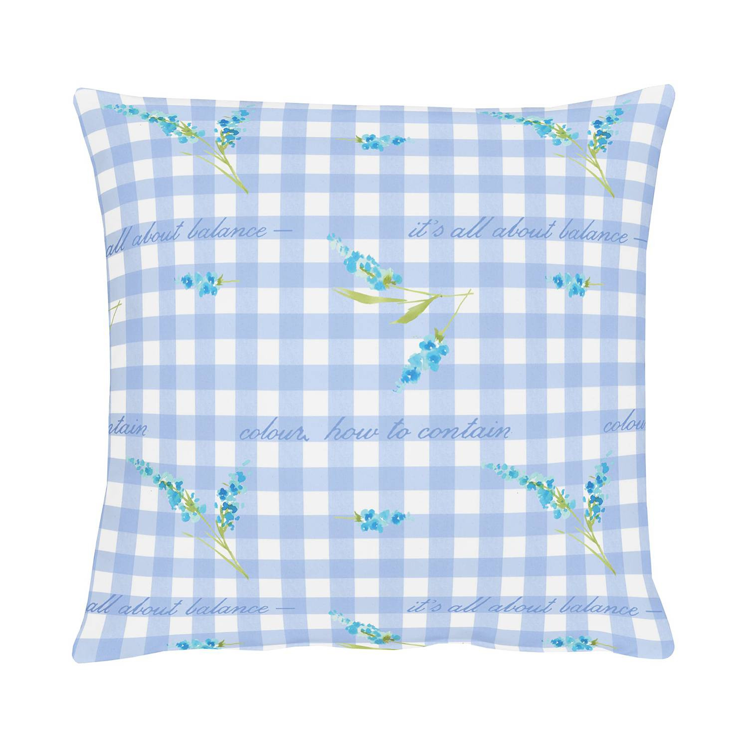 home24 Kussensloop Happy Easter III blauw katoen 40 x 40 cm
