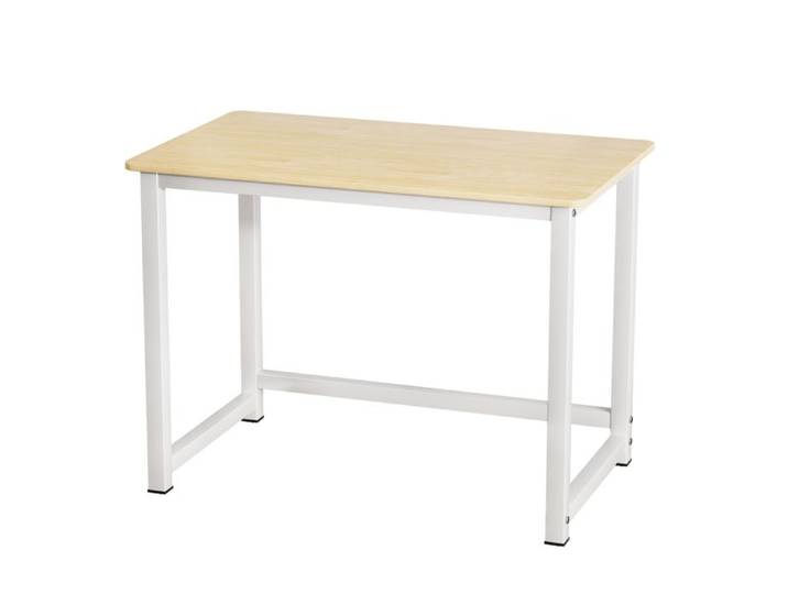 FLASIDU Bureau Informatique Bureau pour Ordinateur Portable pour Chambre de Bureau à Domicile 100x60x75cm Blanc ergonomique