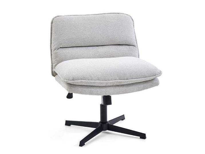 Fauteuils lounges - hjh LIVING - Criss-Cross 20 - Gris Clair - Tissu