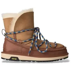 UGG für Damen. 1180394 Classic Tread Boot Lederstiefel braun (40), Wohnung, Schnürsenkel, Lässig