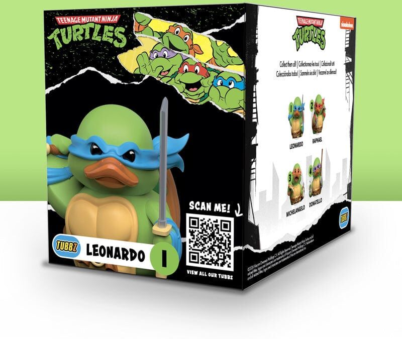 Tubbz Collectibles – Teenage Mutant Ninja Turtles – Leonardo (Boxed Edition) - TMNT Plush Toy