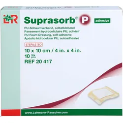 Suprasorb P Pu-Schaumv.10x10cm Selbstklebend 10 ST