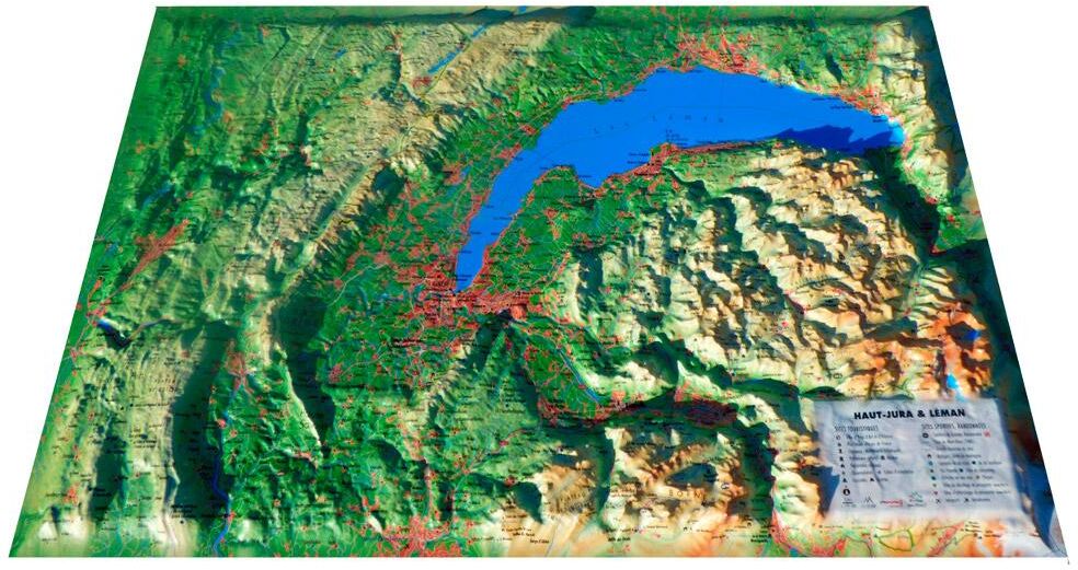 3DMAP  - Jura & Léman - Carte 3D