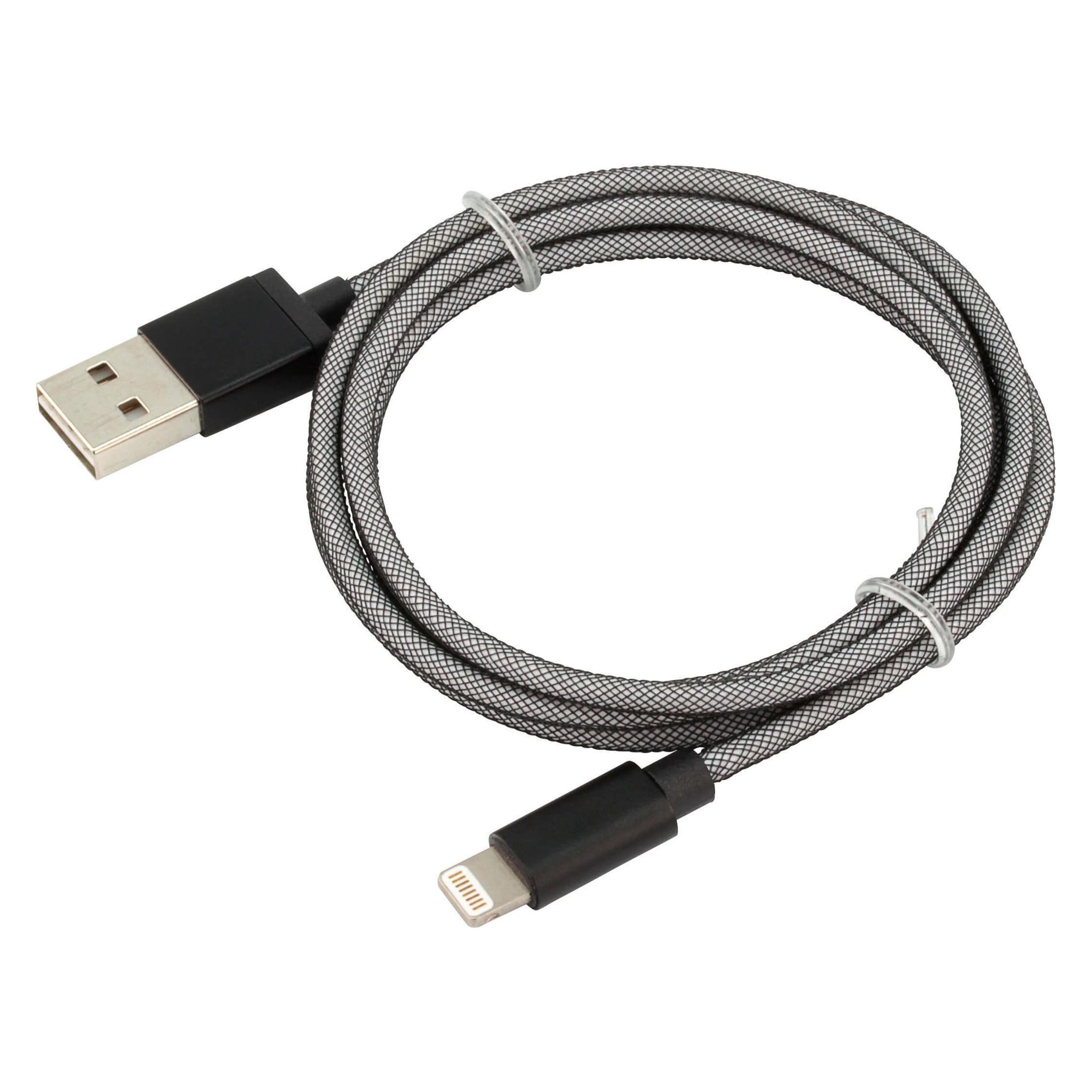 Ansmann Nylon Lightning auf USB Kabel 100 cm (1 m) (1700-0045)