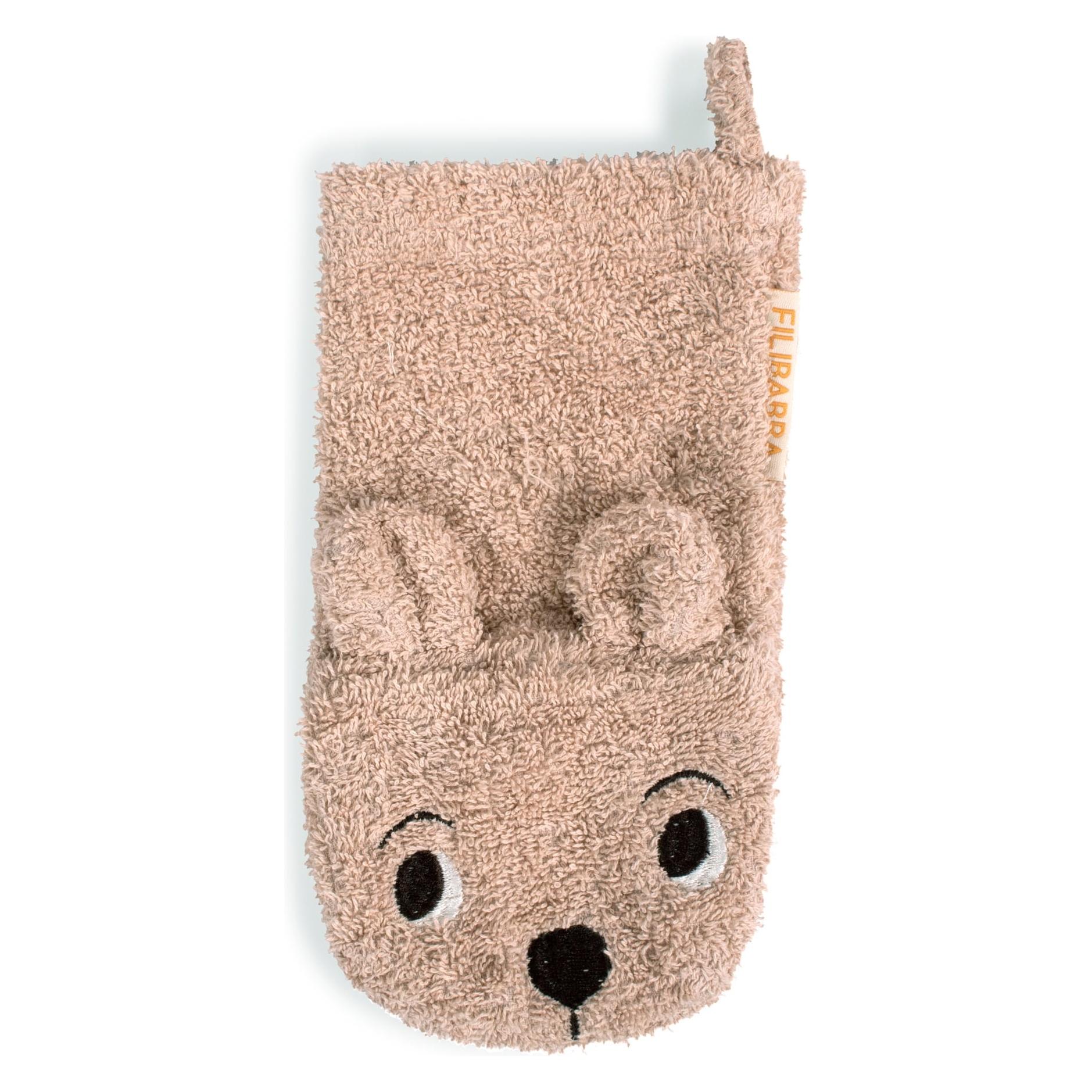 Filibabba Waschhandschuh Baby - Bär (FI-02522)