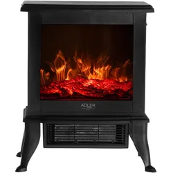 Adler AD 7754 Elektrokamin Schwarz präzise Temperaturregelung anpassbare Intensität