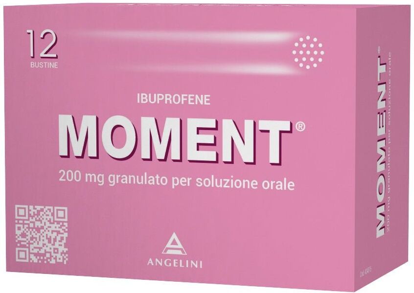 Angelini Pharma Moment 200mg 12 bustine granulato per soluzione orale