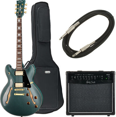 Harley Benton HB-35Plus Gun Metal Blu Set Gunmetal Blue