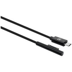 Manhattan USB-Kabel USB-C® Stecker, Surface Connect-Stecker 1.80 m Schwarz mit USB 353632