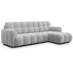 ECKSOFA MELLOW 4-Sitzer, hellgrau
