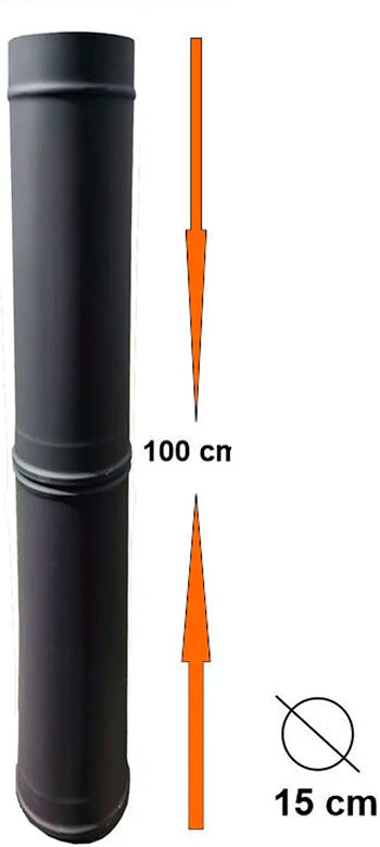 My-Barbecue Tubo INOX Antracite 100cm para MAXIMUS 100cm AC81F