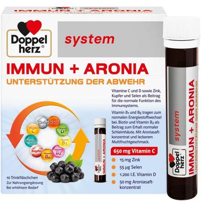 Doppelherz Immun+Aronia system Ampullen 10 St Flaschen