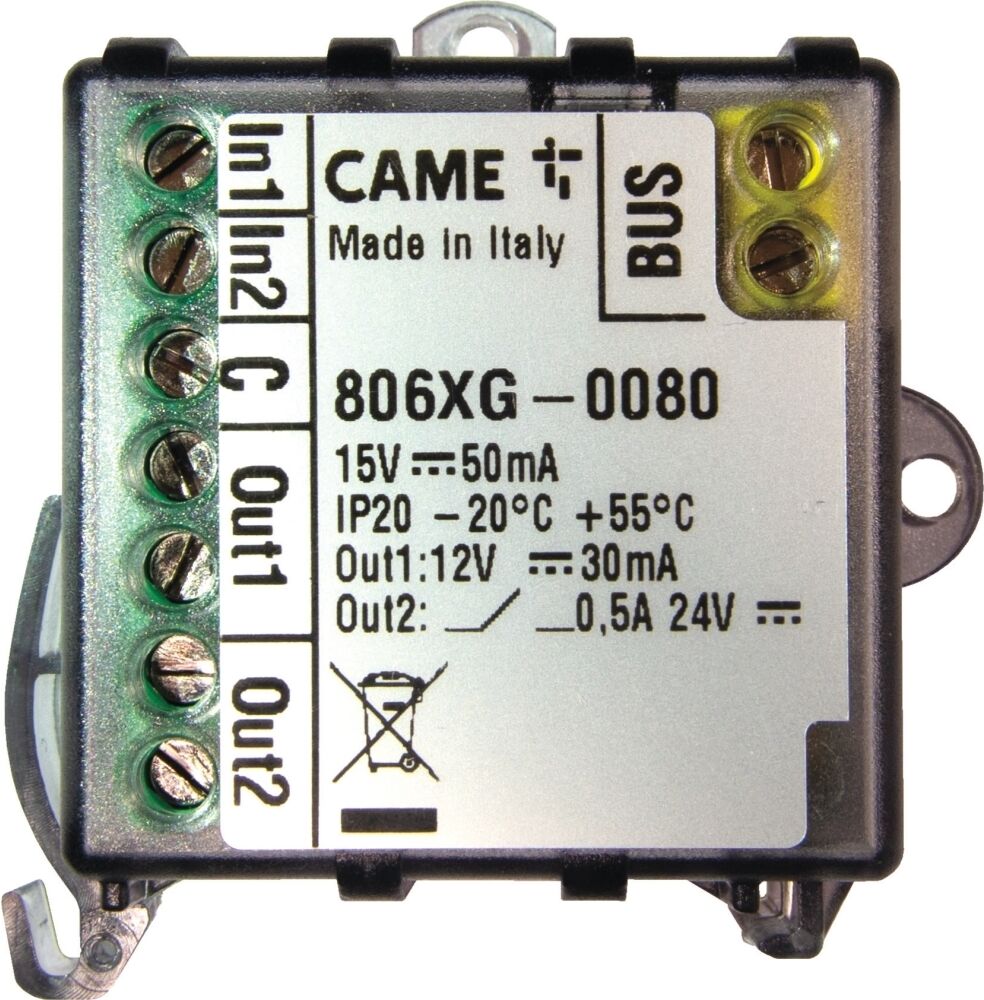 Came Modulo Bus Cxn  2 Ingressi E 2 Uscite  806xg-0080