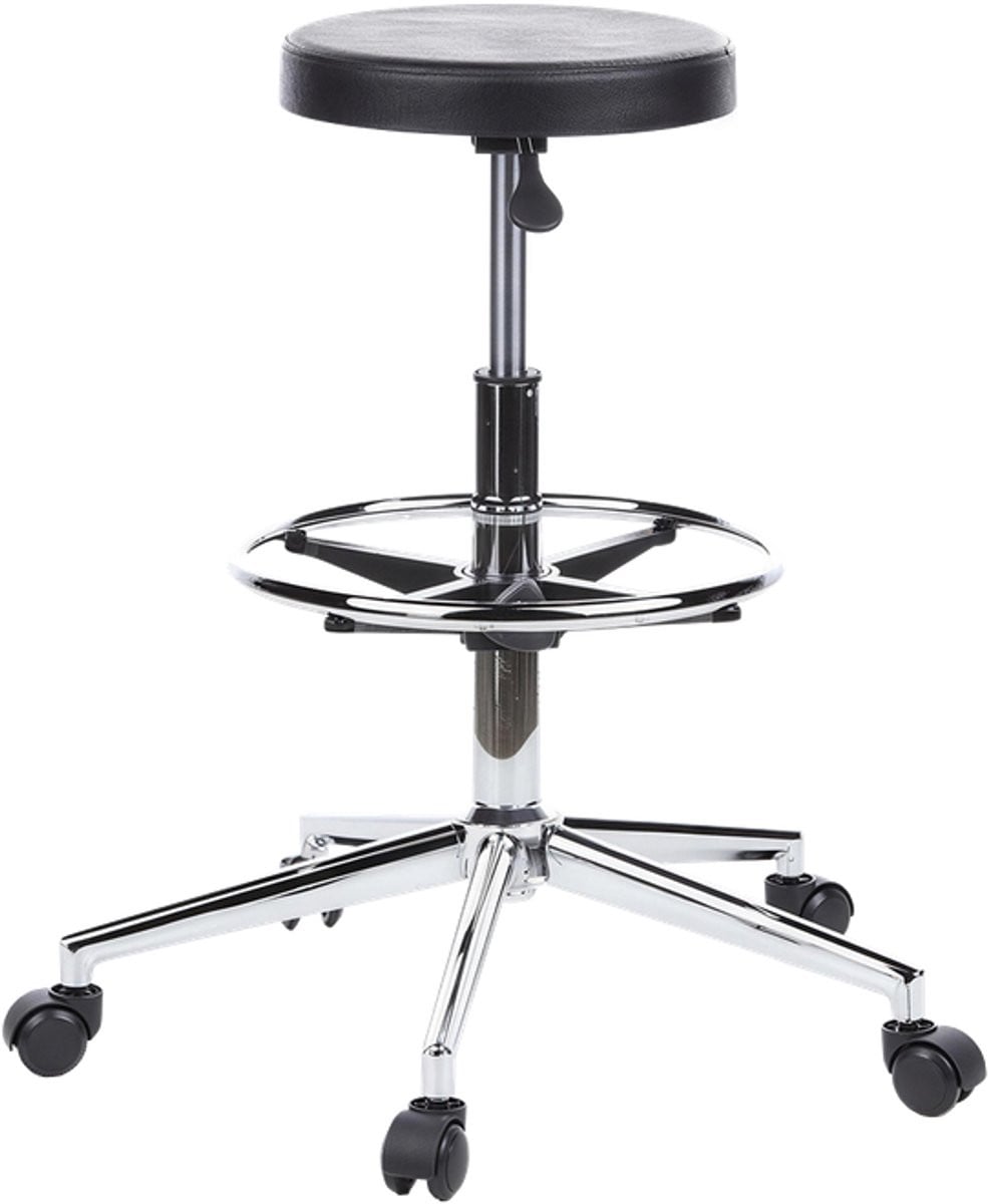Sedero Ergonomische Werkplaatskruk Reno - Zwart