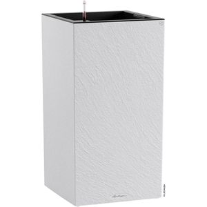 Lechuza Übertopf CANTO Slatestone 40 high, hellgrau, 40x76x40cm, aus Kunststoff, für innen & außen, Wasserspeicher & Innentopf